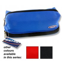 PREMIER PENCIL POUCH WITH 2 ZIPPERS 3 ASST