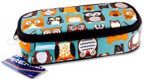 * PREMIER OVAL PENCIL POUCH - OWL 3 ASST.