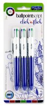 PRO:SCRIBE CARD 3 4-in1 BALLPOINT PENS