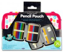 STUDENT SOLUTIONS DOUBLE DECKER 25pce FILLED PENCIL POUCH - SWEETY