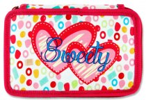 STUDENT SOLUTIONS DOUBLE DECKER 25pce FILLED PENCIL POUCH - SWEETY