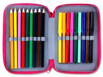 STUDENT SOLUTIONS DOUBLE DECKER 25pce FILLED PENCIL POUCH - SWEETY