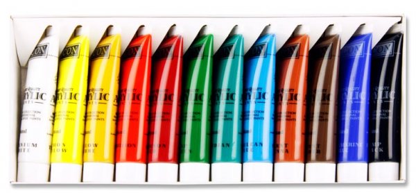 ICON BOX 12x36ml ACRYLIC PAINTS