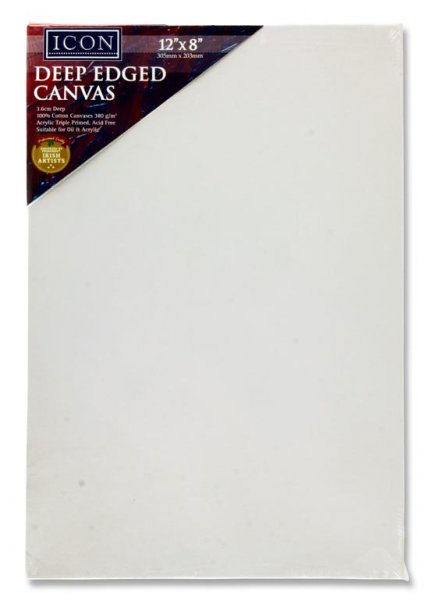 ICON DEEP EDGED CANVAS 380gm2 - 12"x8"