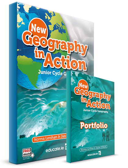 NEW Geography in action textbook & portfolio/activity book