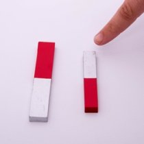 CHROME STEEL BAR MAGNETS 75x12x6mm