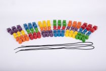 LARGE WOODEN LACING BEADS-New lower price