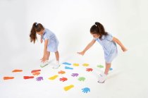 FOOT MARKS-6pairs -6 colours