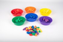 COLOURED SORTING BOWLS 6pk