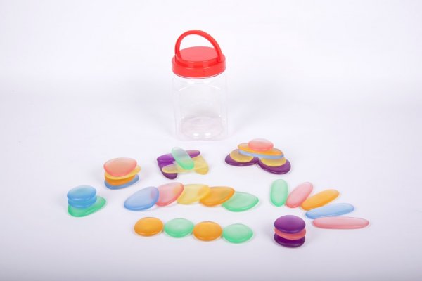 CLEAR JUNIOR RAINBOW PEBBLES