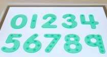 SILISHAPES DOT NUMBERS GREEN