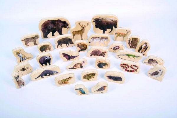 WOODEN FOREST ANIMAL BLOCKS