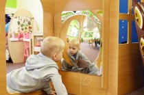 ACRYLIC MIRROR PANEL - LARGE SINGLE DOME