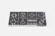 CLEAR CRYSTAL BLOCK SET