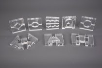 CLEAR CRYSTAL BLOCK SET