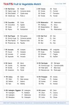 FRUIT & VEGETABLE MATCH