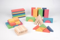 RAINBOW WOODEN JUMBO BLOCK SET
