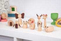 WOODEN ANIMAL FRIENDS