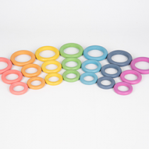 RAINBOW WOODEN RINGS