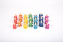 RAINBOW WOODEN NUTS & BOLTS