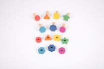 RAINBOW WOODEN NUTS&BOLTS