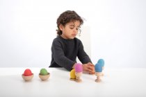 RAINBOW WOODEN EGGS