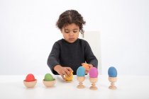 RAINBOW WOODEN EGGS