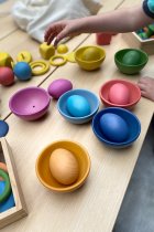 RAINBOW WOODEN EGGS
