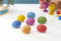 RAINBOW WOODEN EGGS