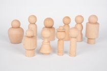 WOODEN COMMUNITY FIGURES- ON SALE END OF LINE