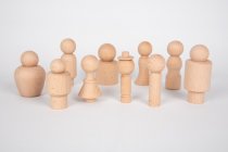WOODEN COMMUNITY FIGURES- ON SALE END OF LINE