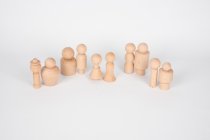 WOODEN COMMUNITY FIGURES- ON SALE END OF LINE
