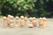 WOODEN COMMUNITY FIGURES- ON SALE END OF LINE