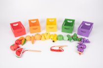 WOODEN SORTING FRUIT & VEGETABLE CRATES