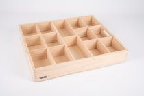 WOODEN SORTING TRAY - 14 WAY