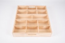 WOODEN SORTING TRAY - 14 WAY