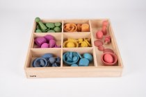 WOODEN SORTING TRAY - 7 WAY