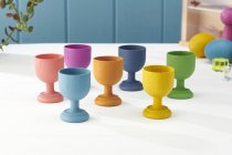 RAINBOW WOODEN EGG CUPS