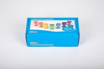 RAINBOW WOODEN EGG CUPS