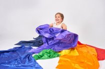 RAINBOW HABUTAE FABRIC