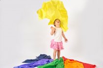 RAINBOW HABUTAE FABRIC