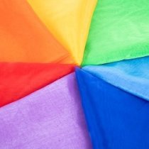 RAINBOW ORGANZA FABRIC