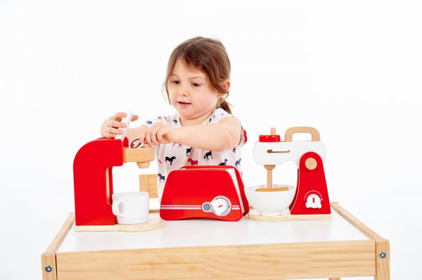 WOODEN KITCHEN APPLIANCES SET