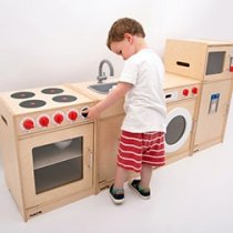 WOODEN 5 FEATURE KITCHEN SET