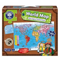 WORLD MAP PUZZLE AND POSTER