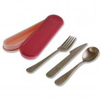 Maped Picnik Concept 3pce Stainless Steel Cutlery Set In Box Cdu - Tender Rose