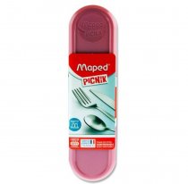 Maped Picnik Concept 3pce Stainless Steel Cutlery Set In Box Cdu - Tender Rose