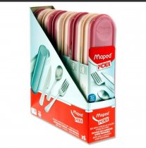Maped Picnik Concept 3pce Stainless Steel Cutlery Set In Box Cdu - Tender Rose