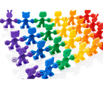 Clever Kidz Link-ups Interlocking Animal Figurines - 58pce