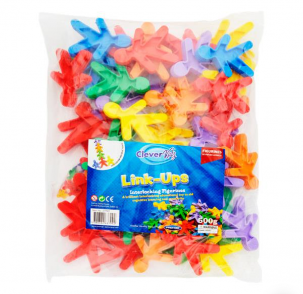 Clever Kidz Link-ups Interlocking Figurines - 55pce